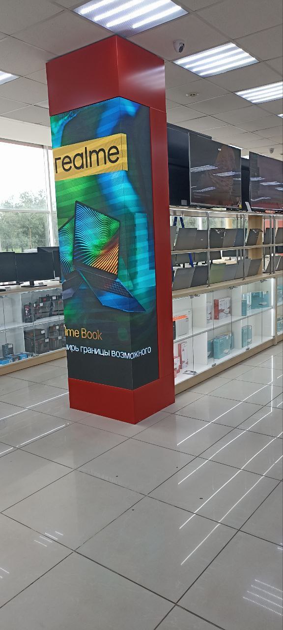 Видеоэкран Realme - наружная реклама в Луганске